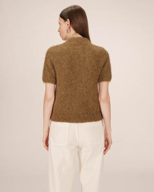 Wool and Alpaca Green Olive Saule Jumper