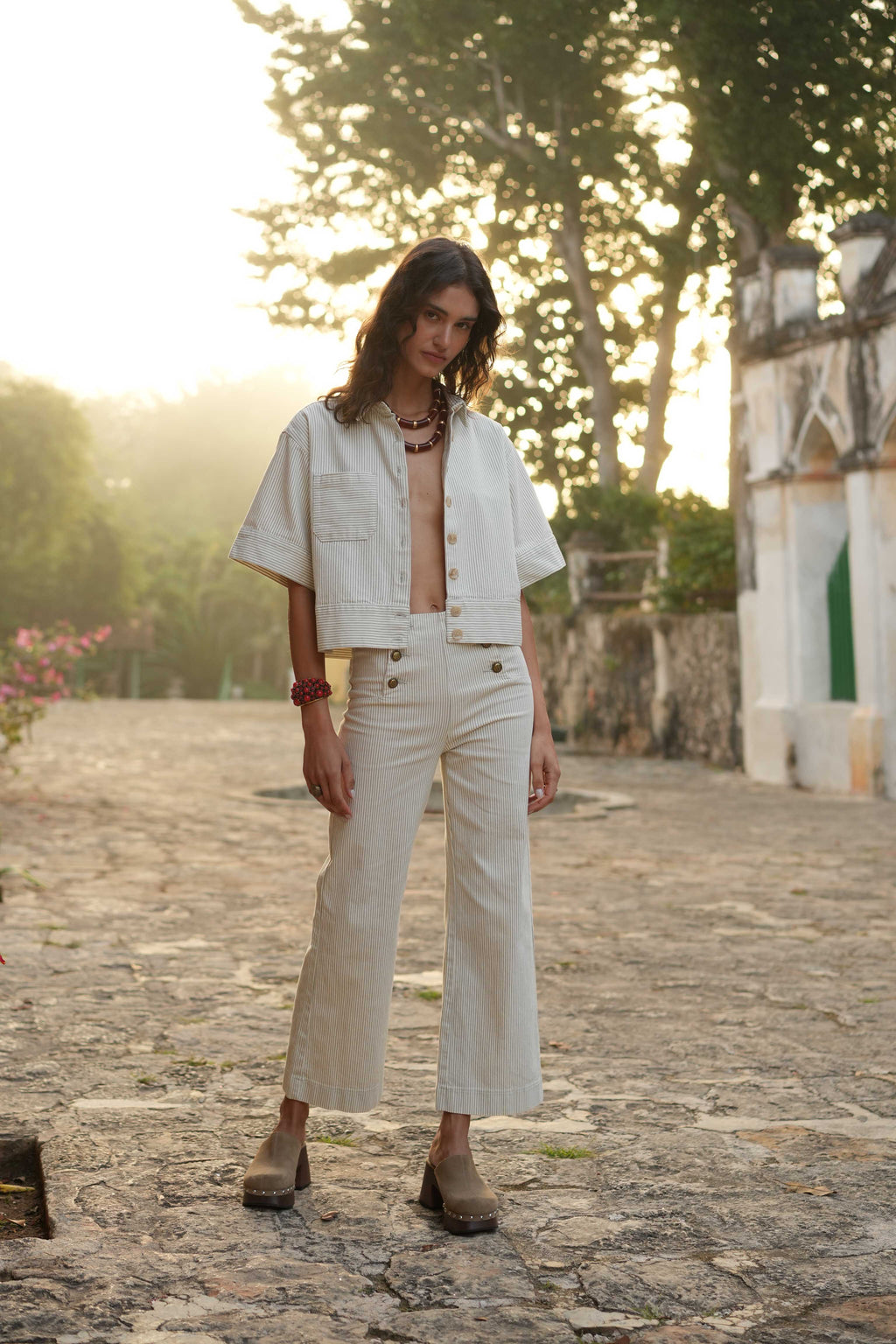 Sailor Ecru Striped Petit Jeans