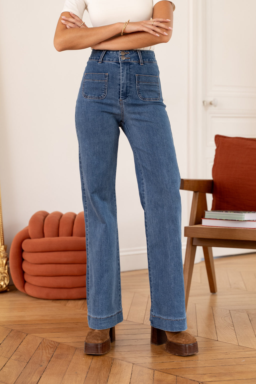 Tall Flare -Light Indigo