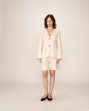 Linen Beige Blazer