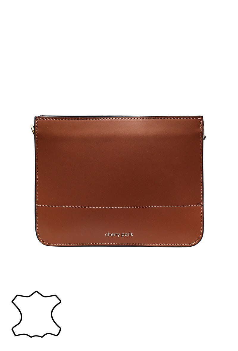 Crossbody bag in split cow leather-Made in Italy