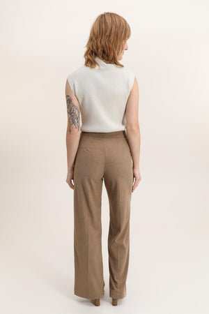 Velvet buttoned pants