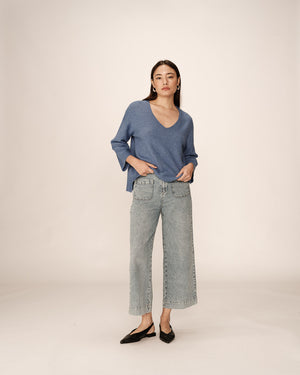 Blue v neck jumper