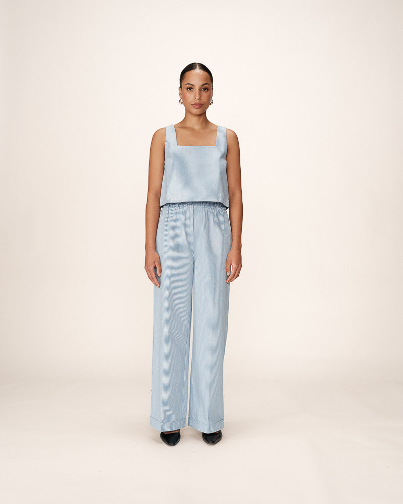 Stripped Blue Pants