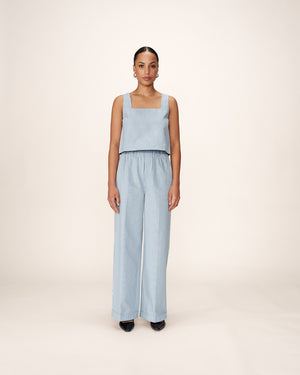 Stripped Blue Pants