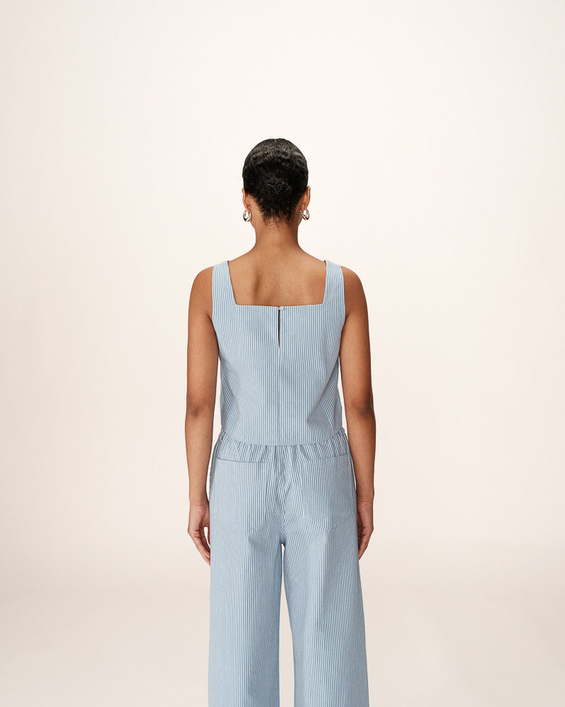 Stripped Blue Pants