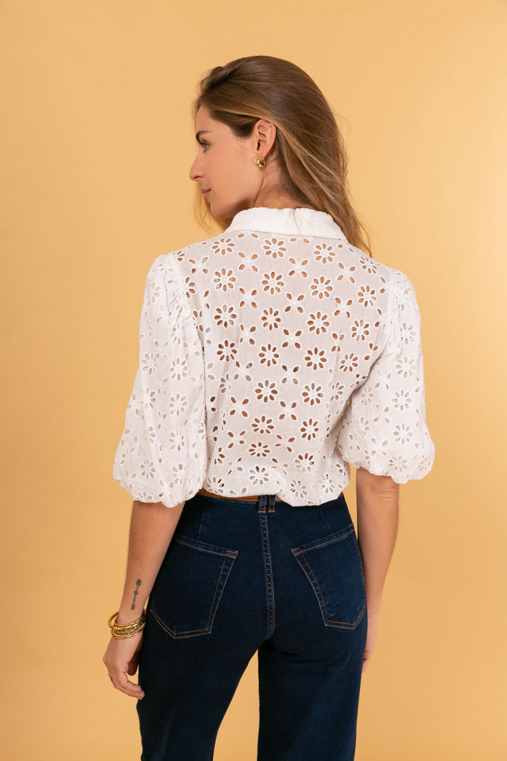 Top Cotton lace off white